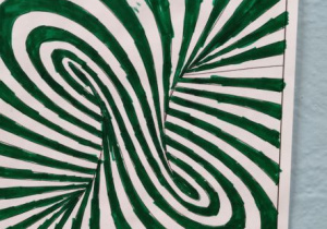 linie spiralne zielone