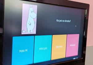 kolorowe prostokąty Muminek