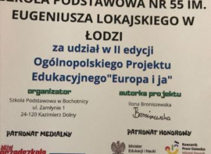 Projekt "Europa i ja"