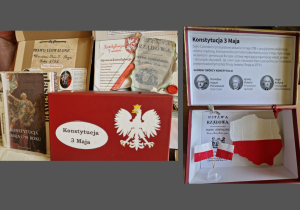 białe pudełka biały orzeł