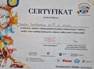 Ogólnopolski Projekt Edukacyjny Zabawa Sztuką