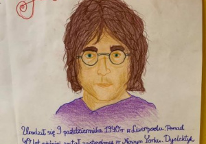 portret Johna Lennona