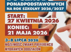Rekrutacja do szkół ponadpodstawowych 2026/2027