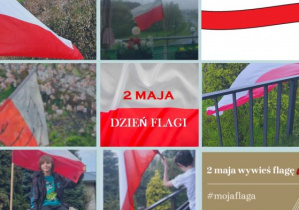 Ujęcia dzieci przesłane z okazji akcji #mojaflaga