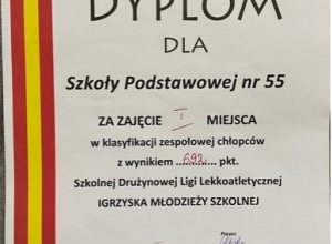 I miejsce "Igrzyska Młodzieży Szkolnej" w klasyfikacji zespołowej chłopców