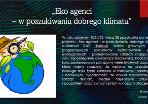 logo projektu „Eko agenci – w poszukiwaniu dobrego klimatu”